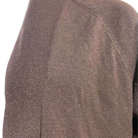 A New Day chocolate brown duster length cardigan - medium - Picture 3 of 7